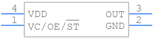 SiT5001AC-3E-33E0-32.000000 - SiTime - PCB symbol