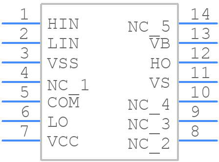 IR21814STRPBF - Infineon - PCB symbol