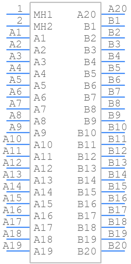 10220-M218PE - 3M - PCB symbol