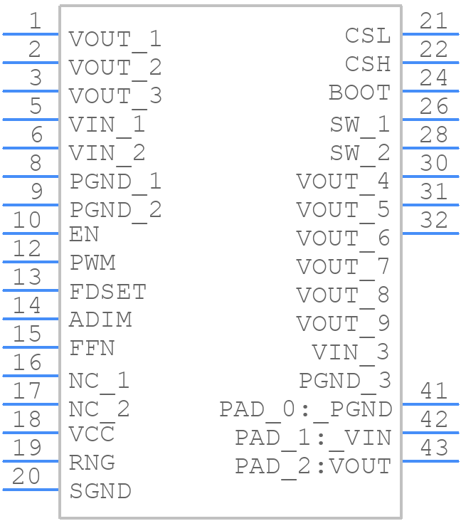 APM80900KNBATR - Allegro Microsystems - PCB symbol