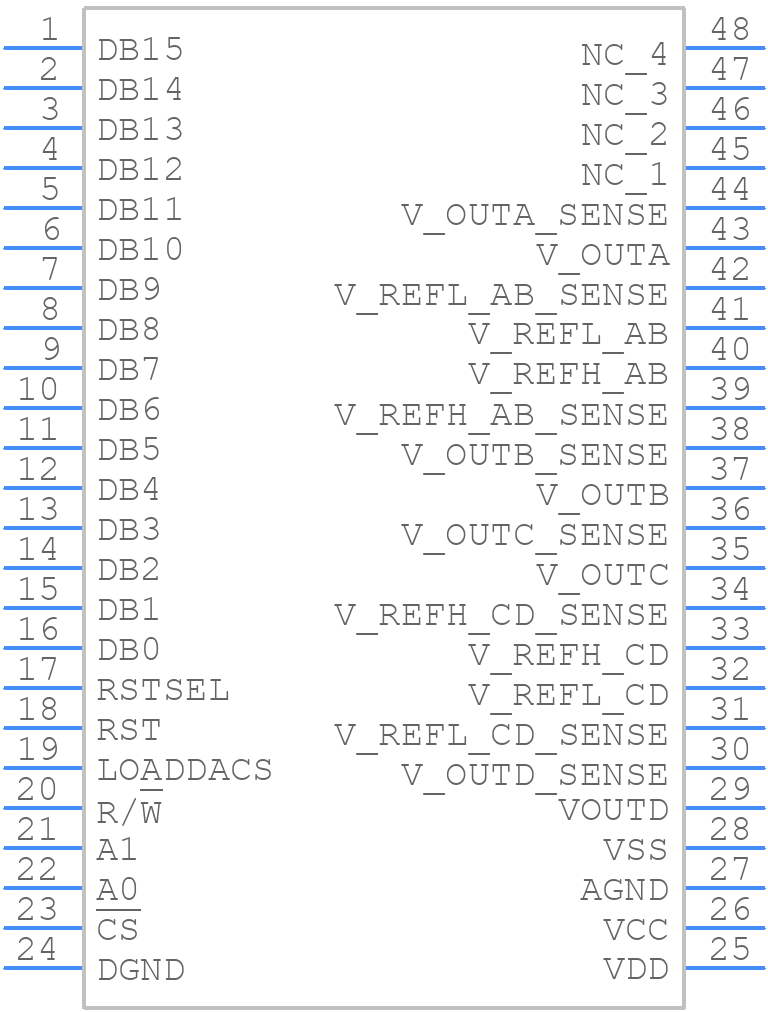 DAC7644EG4 - Texas Instruments - PCB symbol