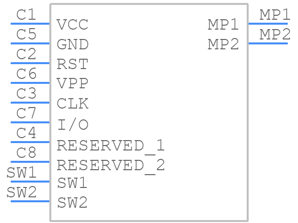 1010027182 - Amphenol - PCB symbol