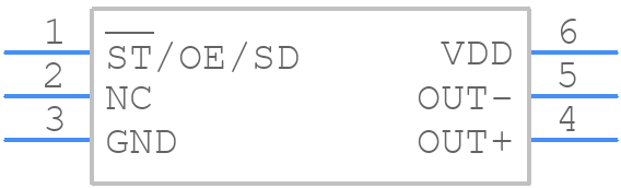 SiT9002AC-432N33SB54.65400 - SiTime - PCB symbol