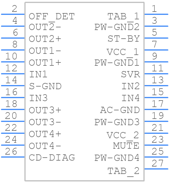 STPA001A - STMicroelectronics - PCB symbol