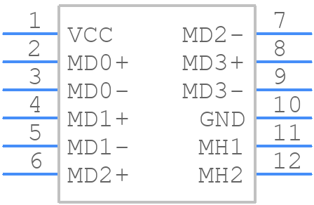 0936268520 - Molex - PCB symbol