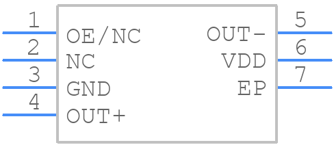 SiT9365AI-2CF-33E125.000000 - SiTime - PCB symbol