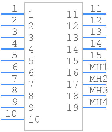 634-015-274-990 - EDAC - PCB symbol