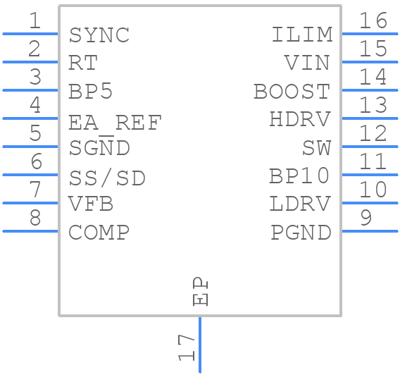 TPS40056PWPR - Texas Instruments - PCB symbol