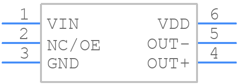 SiT3809AI-DF-33NM-122.880000 - SiTime - PCB symbol