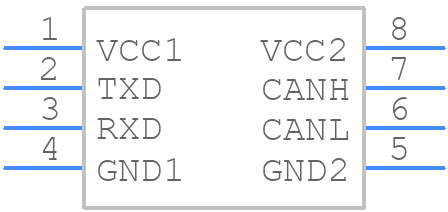 ISO1042DWV - Texas Instruments - PCB symbol