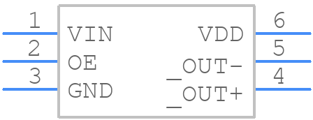 SiT3822AI-2C2-33EE292.571429 - SiTime - PCB symbol