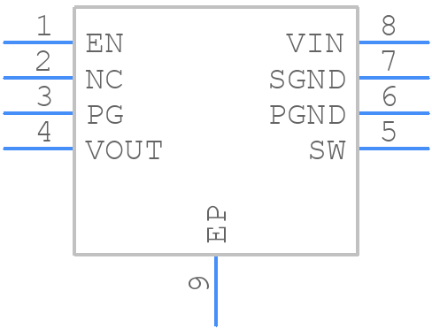 MCP1642BT-50I/MC - Microchip - PCB symbol