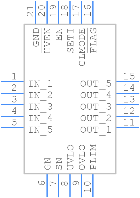 MAX17526AATP+T - Analog Devices - PCB symbol