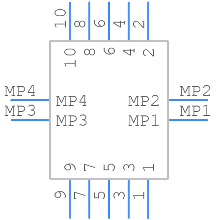 YXT-BB10-10P-02 - YXT - PCB symbol