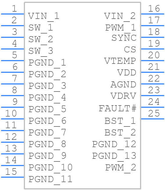MP86945-AGVT-P - Monolithic Power Systems (MPS) - PCB symbol