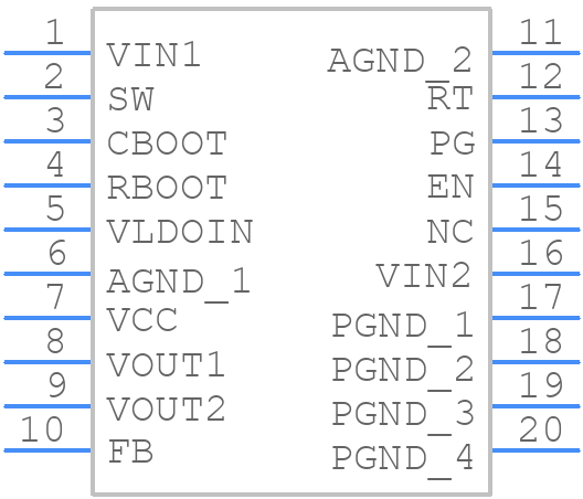 TLVM13640RDLR - Texas Instruments - PCB symbol
