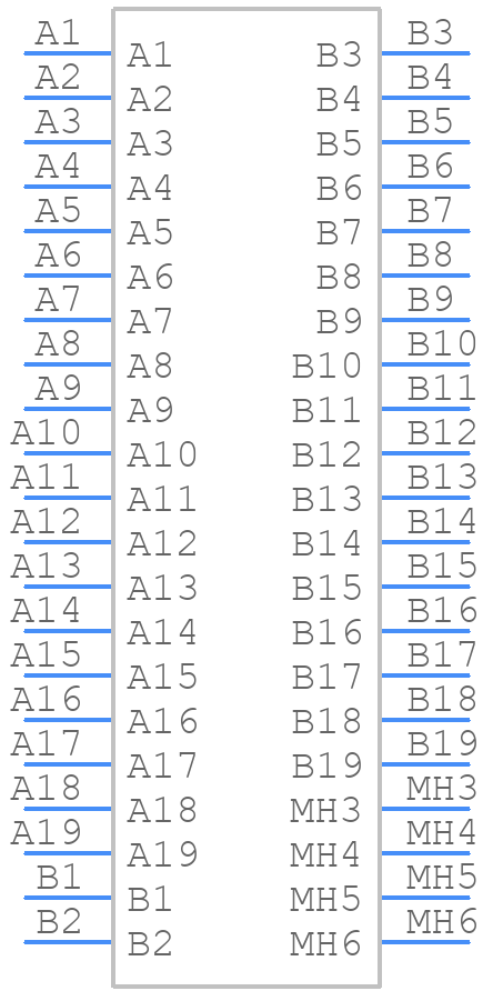 U10C438200T - Amphenol - PCB symbol