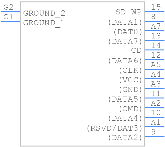7SDMM-B0-2211 - KINGCONN - PCB symbol