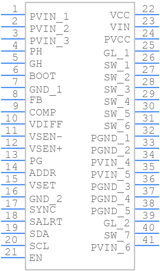 FAN251030MNTXG - onsemi - PCB symbol