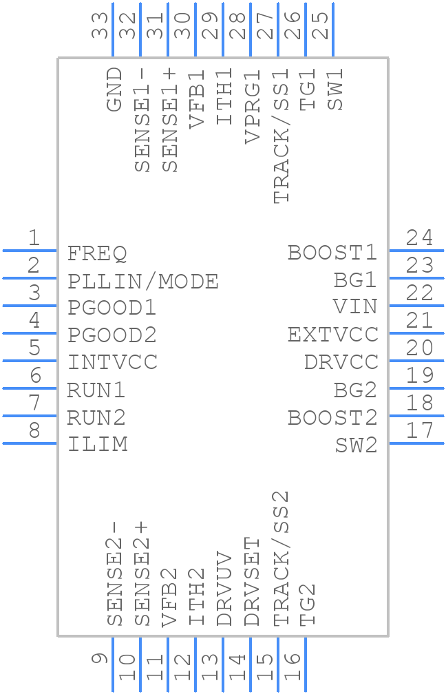 LTC3892HUH-2#TRPBF - Analog Devices - PCB symbol