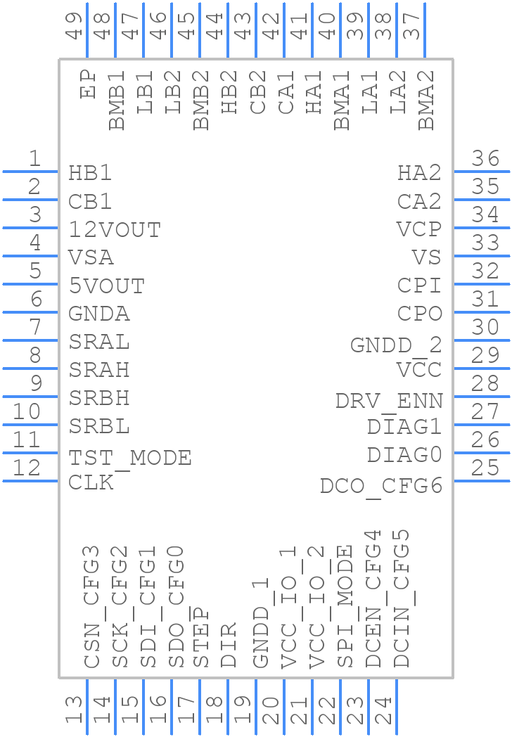TMC2160A-TA - Analog Devices - PCB symbol