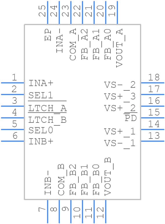 OPA3S2859IRTWR - Texas Instruments - PCB symbol