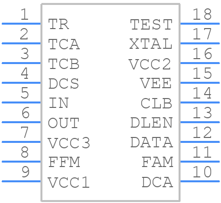 SAA1057 - NXP - PCB symbol