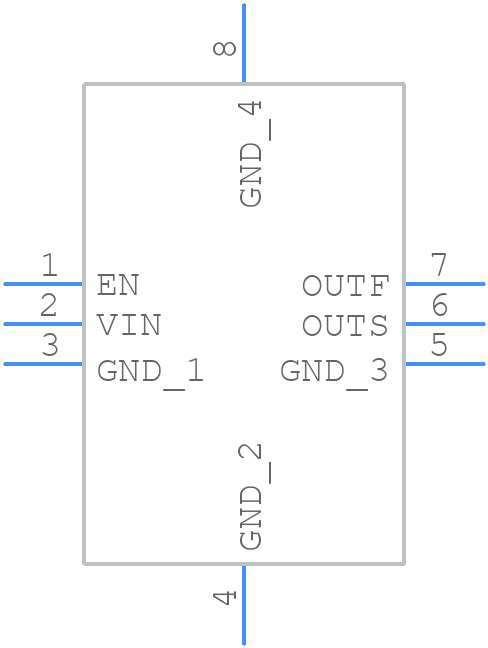 REF7025QFKHT - Texas Instruments - PCB symbol