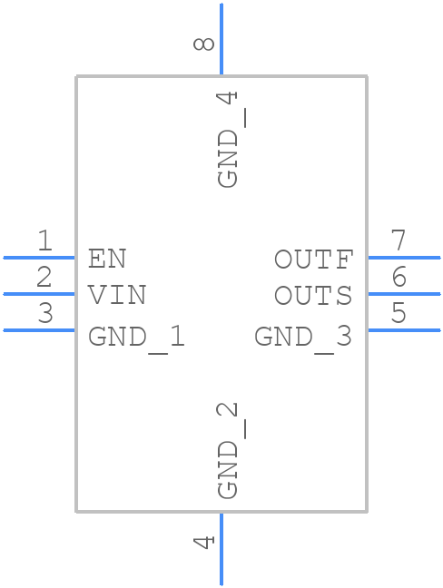 REF7033QFKHT - Texas Instruments - PCB symbol