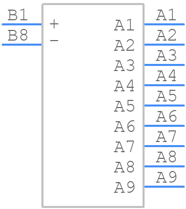KAD08LHGT - E-Switch - PCB symbol