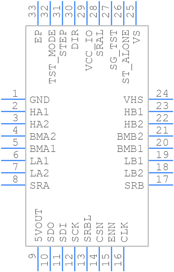 TMC2590-TA - Analog Devices - PCB symbol