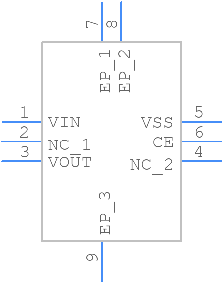 XC6209B122DR-G - Torex - PCB symbol