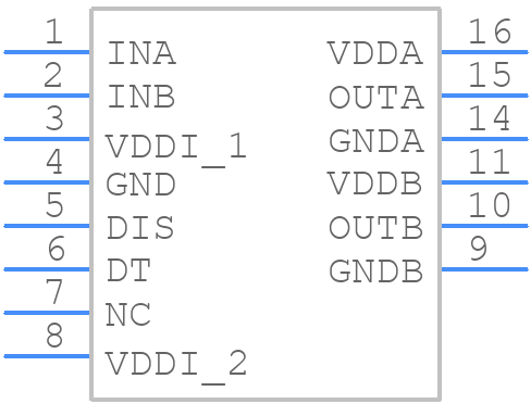 NCV57540DWKR2G - onsemi - PCB symbol