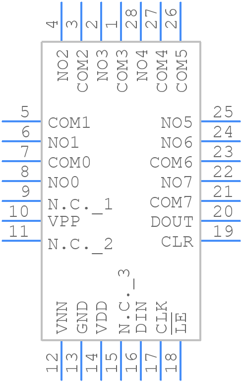 MAX4800CQI+T - Analog Devices - PCB symbol