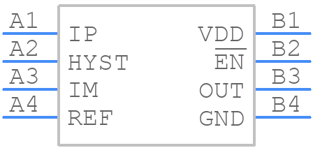 MAX40070ANA16+ - Analog Devices - PCB symbol