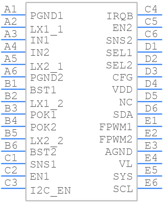 MAX77541AAWV+T - Analog Devices - PCB symbol