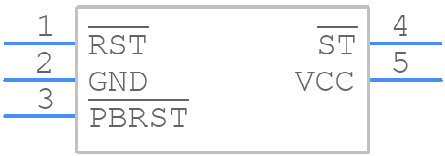 DS1819AR-10-U+ - Analog Devices - PCB symbol