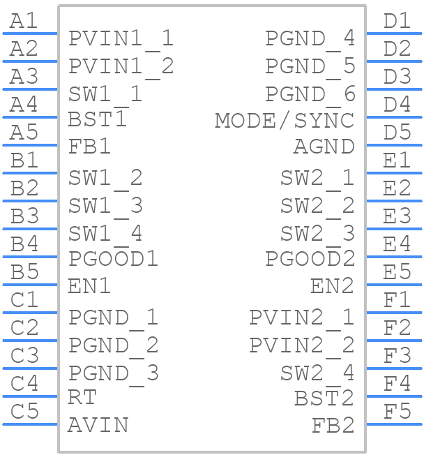 LTC3314AACBZ-R7 - Analog Devices - PCB symbol