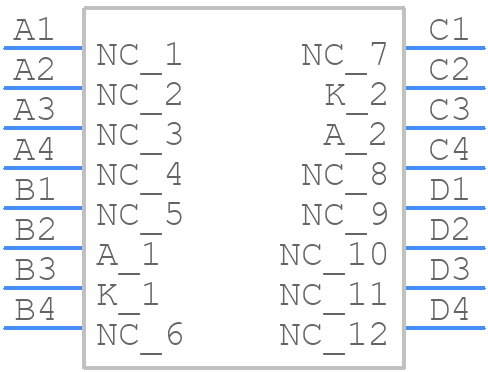 AFBR-S4N44C013 - Broadcom Pi - PCB symbol