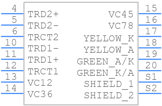 0826-1X1T-GJ-F - Bel - PCB symbol