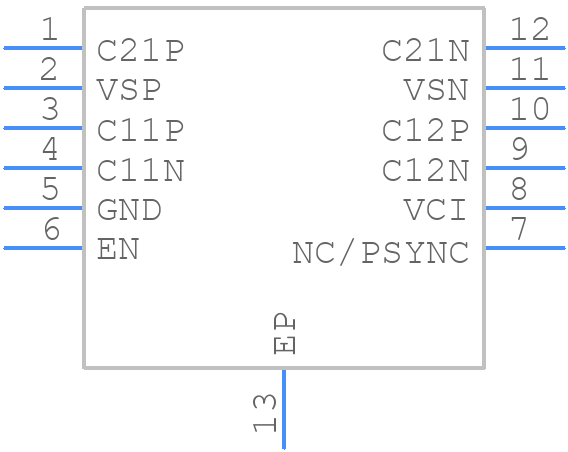 FP7721BX2 - JADARD - PCB symbol