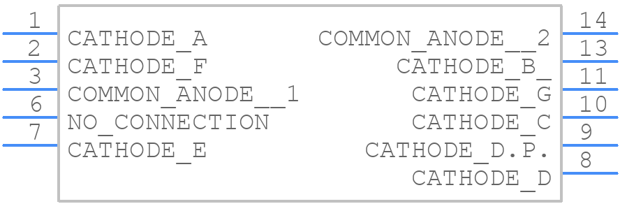 MAN71A - QT OPTOELECTRONICS - PCB symbol