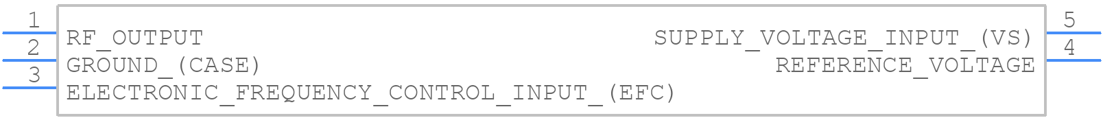 OX-2050-BEE-2072-80M0 - Microchip - PCB symbol