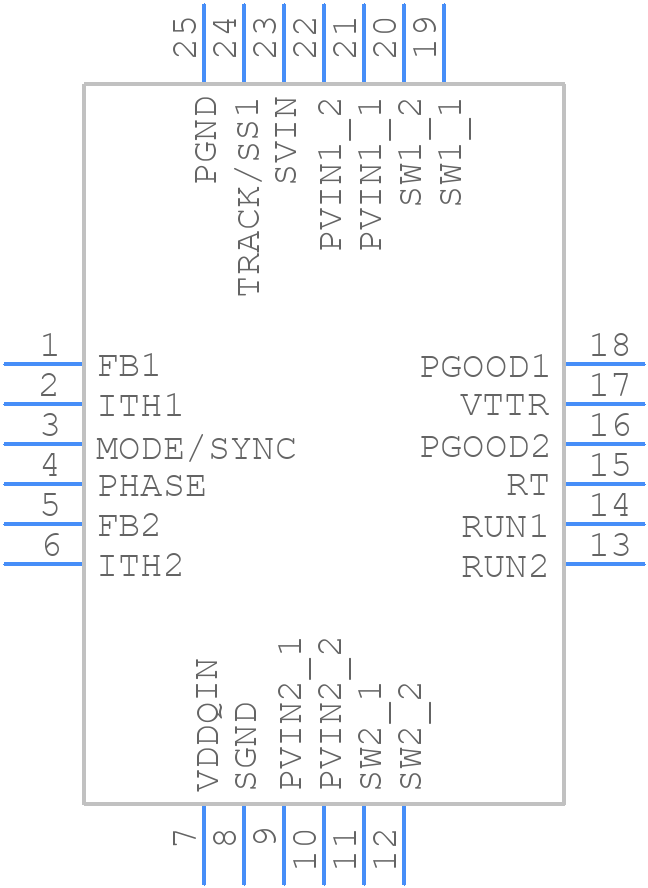 LTC3618EUF - Analog Devices - PCB symbol