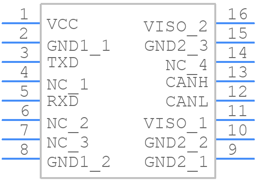 TDA51SCANHC - Mornsun Power - PCB symbol