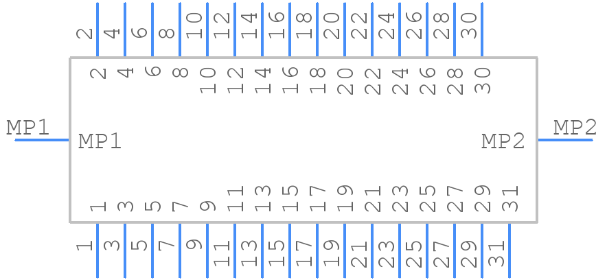 FH43BW-31S-0.2SHW(10) - Hirose - PCB symbol