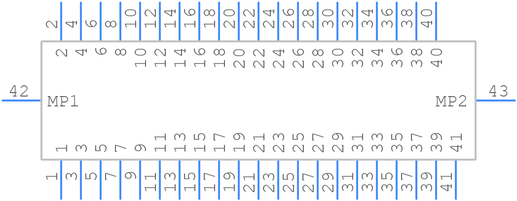 FH43BW-41S-0.2SHW(10) - Hirose - PCB symbol