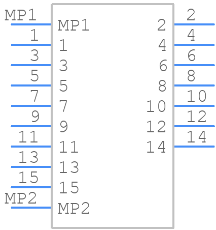 504754-1500 - Molex - PCB symbol