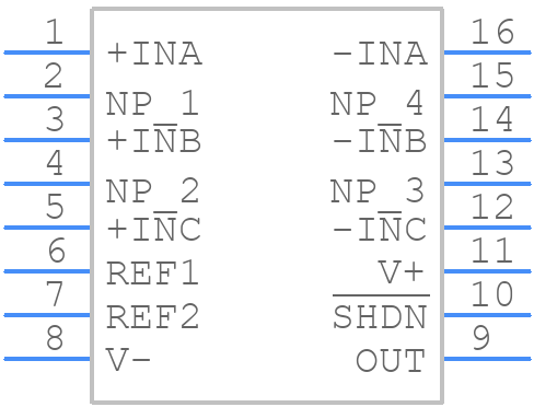LT1997HMS-1#PBF - Analog Devices - PCB symbol