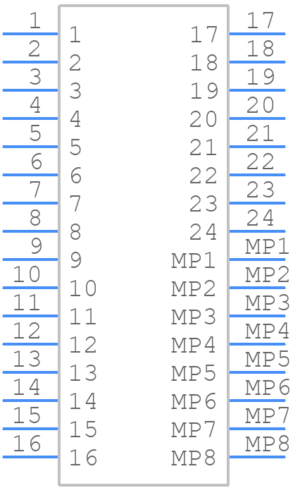 AXG124224 - Panasonic - PCB symbol